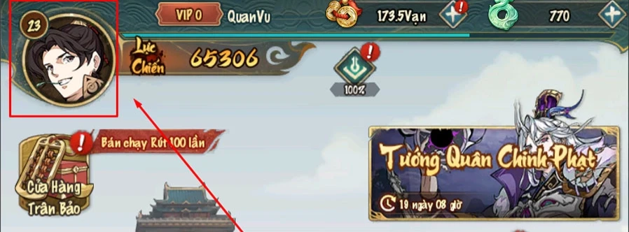 Bước 1: Vào mục AVATAR
