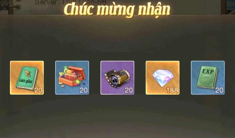Sau khi nhập giftcode thành công, quà sẽ được chuyển trực tiếp vào tài khoản của bạn.