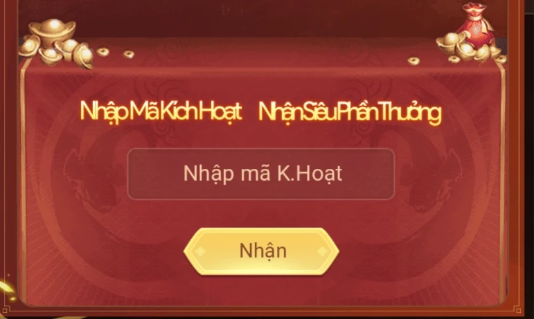 Bước 3 Nhập giftcode