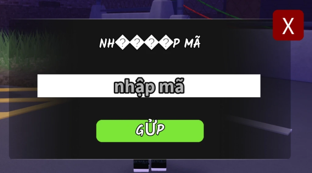 Nhập giftcode 
