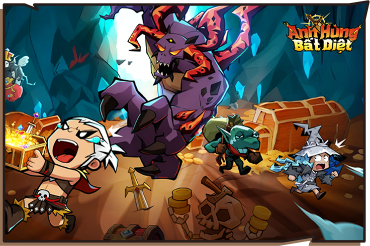 Hình ảnh quảng cáo trong tựa game Anh Hùng Bất Diệt