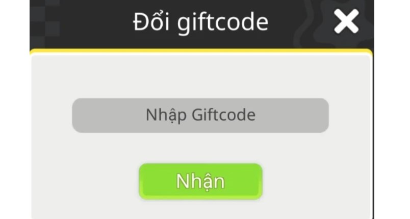 Nhập Code Đại Chiến Tiểu Binh và nhấn nút Nhận