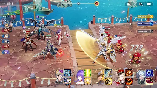 Hình ảnh giao đấu trong tựa game Seven Knights Re:BIRTH