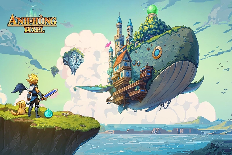 Hình ảnh trong tựa game Anh Hùng Pixel