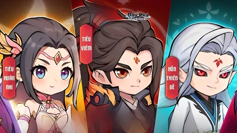 Hình ảnh nhân vật trong game Đấu Phá Thương Khung 2D