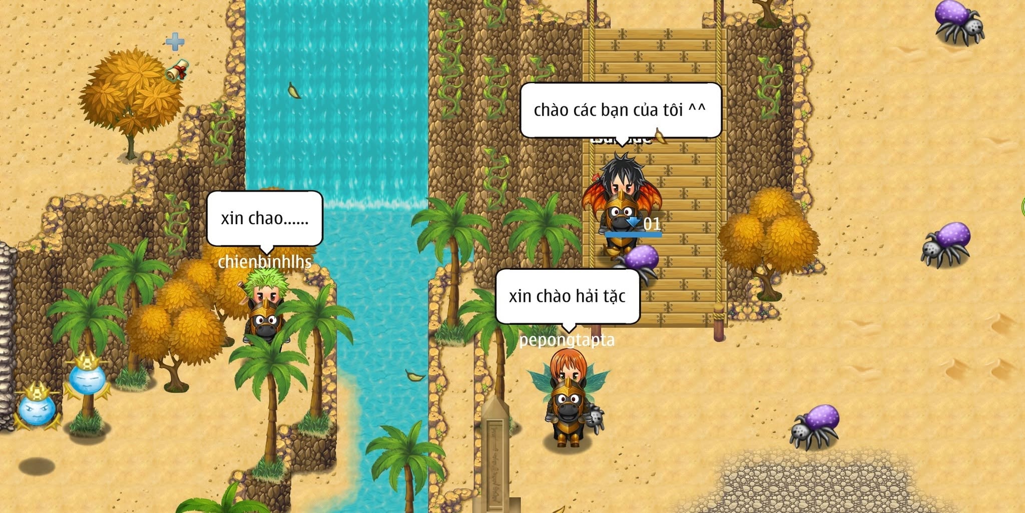 Hình ảnh giao diện trong game Làng Hải Tặc FNS