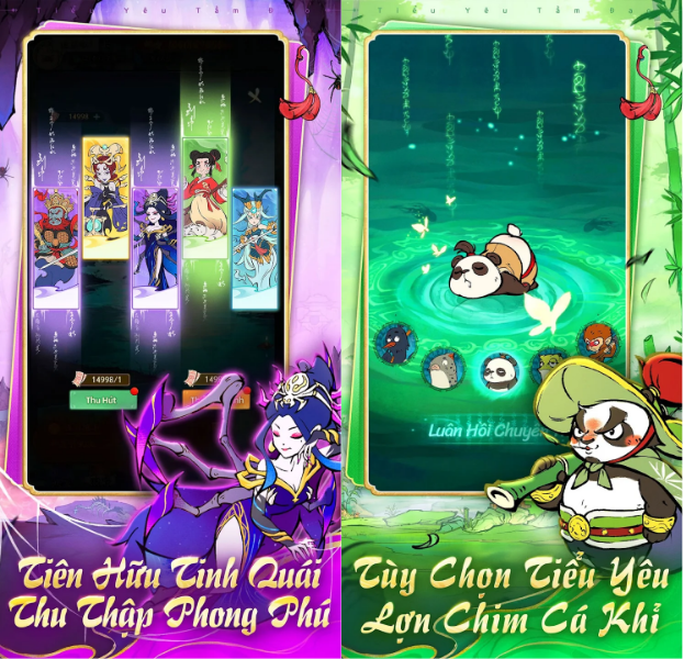 Game Tiểu Yêu Tầm Đạo sở hữu hệ thống trang bị, linh thú