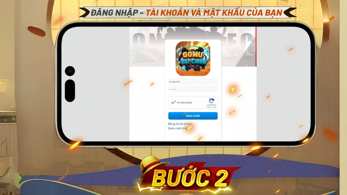 Bước 2: Đăng nhập bằng tài khoản bạn đã đăng ký.