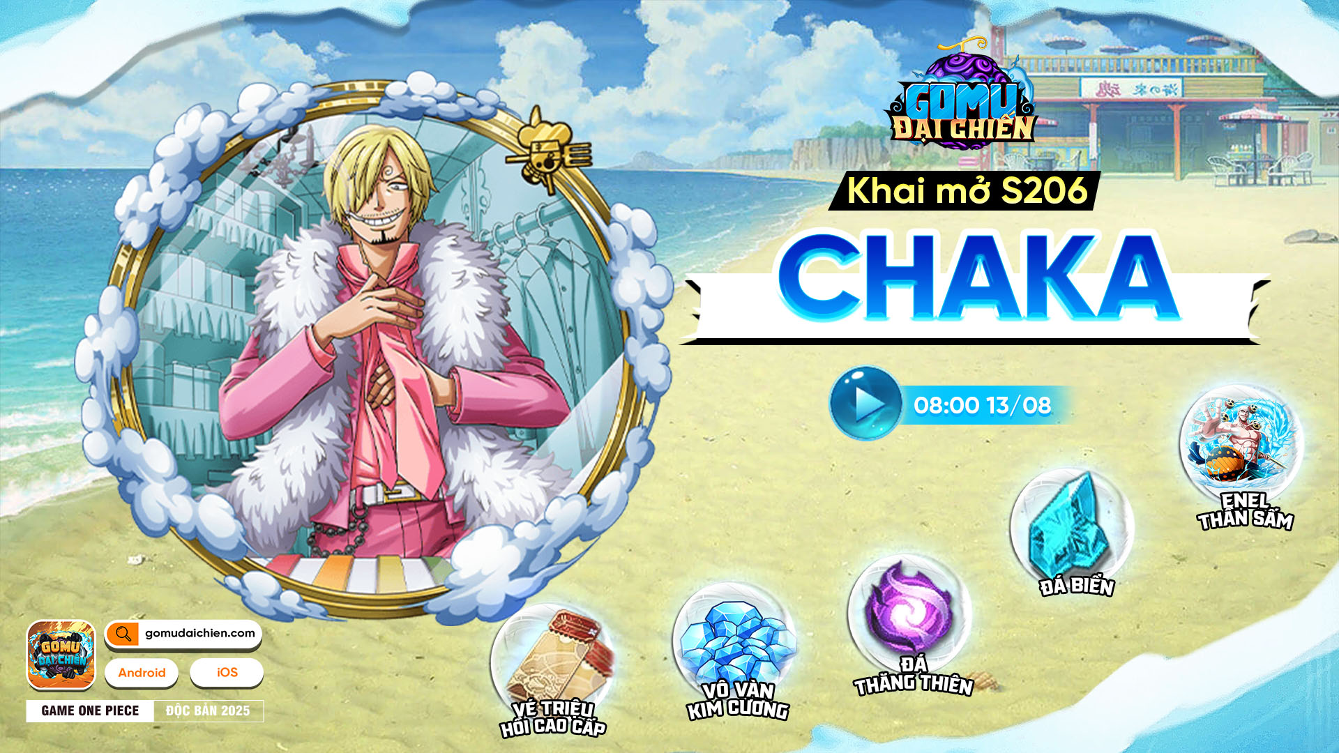 Sự kiện S206 CHAKA với hình ảnh Sanji trong game