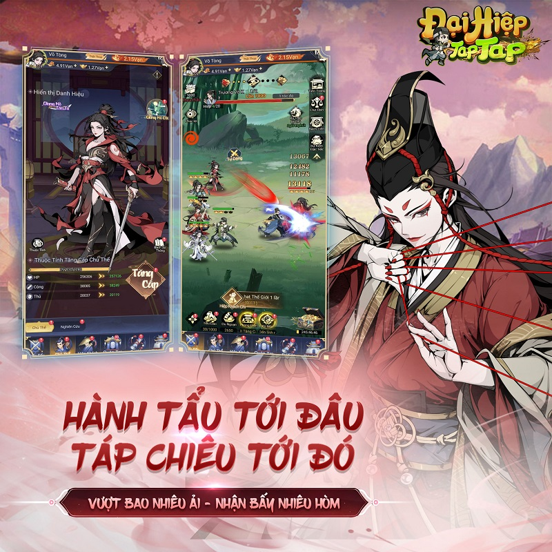 Đại Hiệp Tap Tap là ra mắt trên Android và iOS mang đến trải nghiệm nhập vai sống động