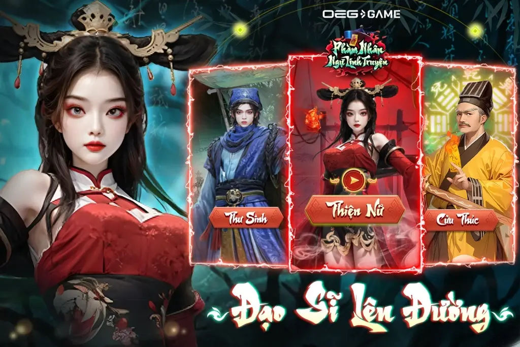 Các đạo sĩ trong tựa game Phàm Nhân Ngự Linh Truyện