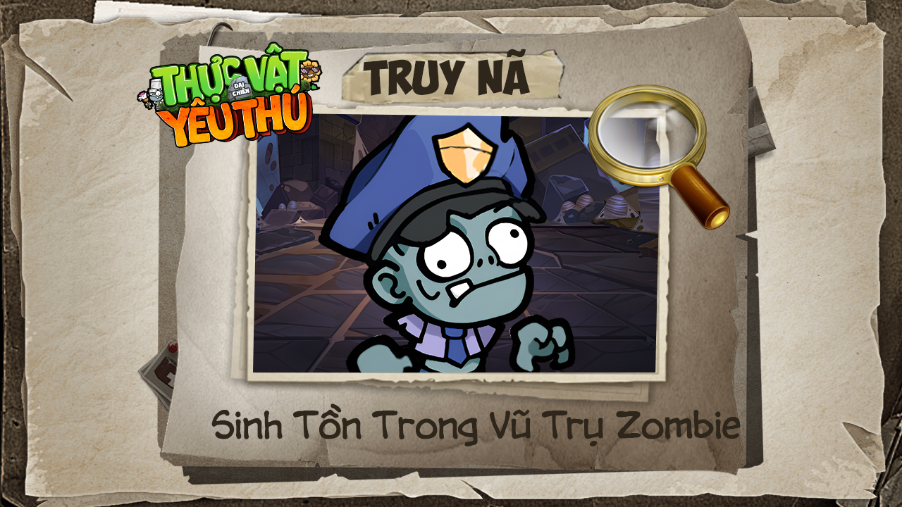 Tựa game Thực Vật Đại Chiến còn sở hữu nhân vật game Zombie