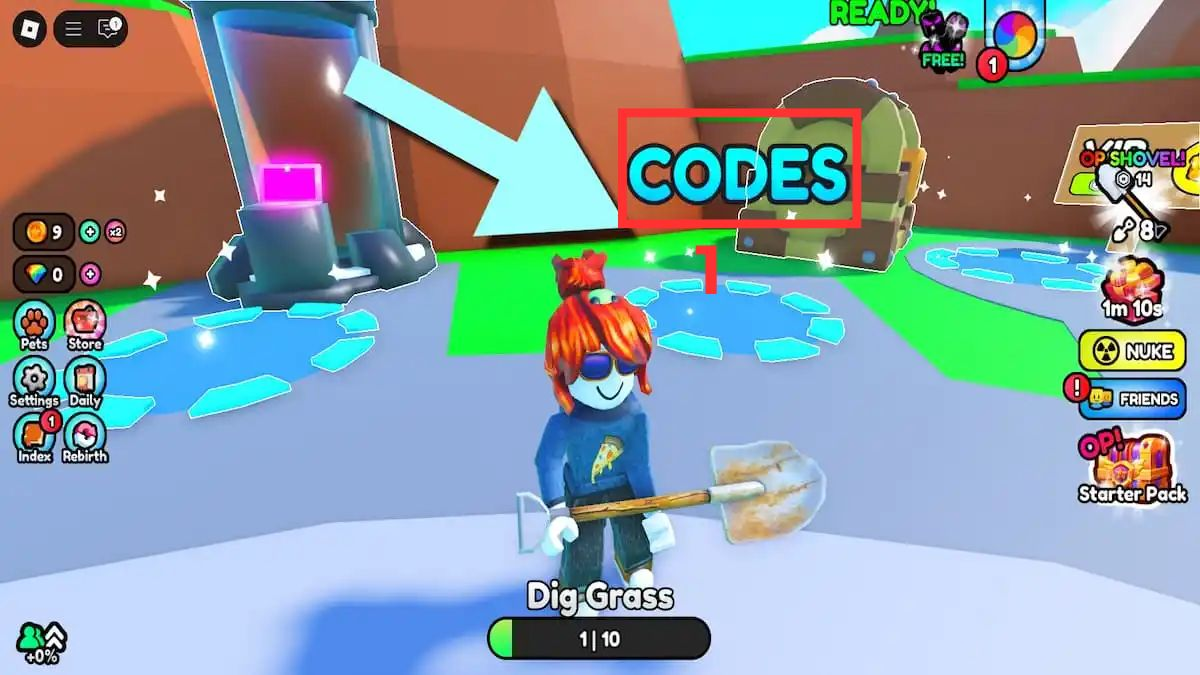 Bước 1 nhấn chọn dòng chữ “CODES” ở ngay màn hình chính