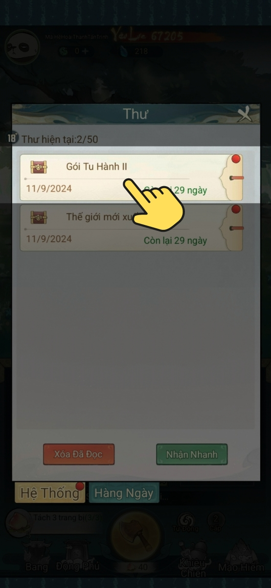 Bước 7 chọn thư