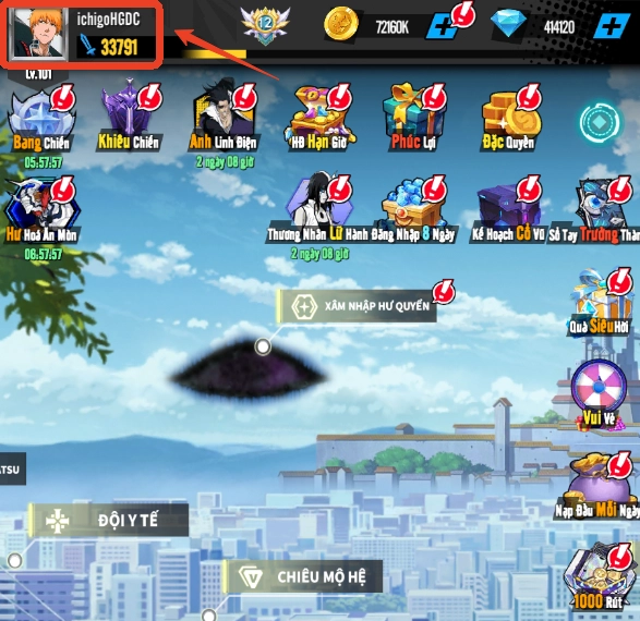 Bước 1 chọn Avatar