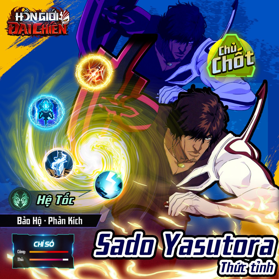 Nhân vật Sado Yasutora (Thức tỉnh) trong game Hồn Giới Đại Chiến