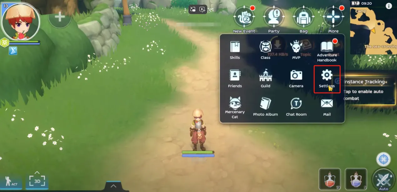 Bước 2 vào “Game Settings” (Cài đặt trò chơi)