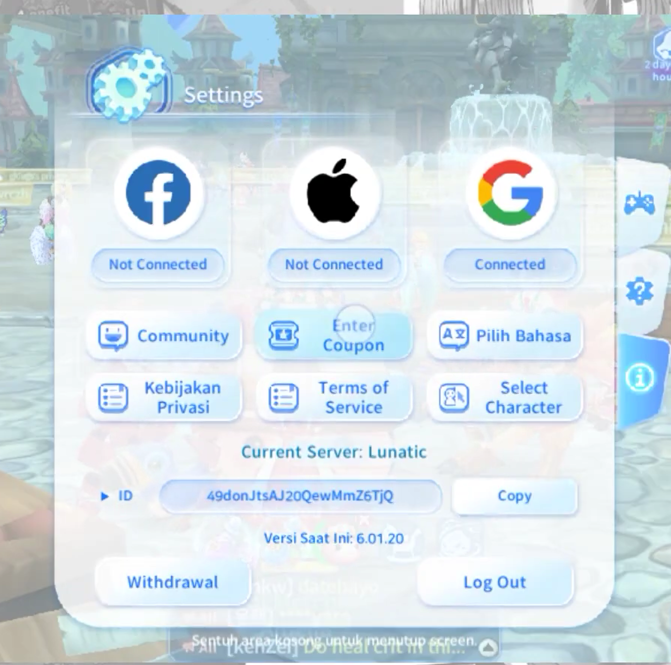 Chọn tab “Enter Coupon”