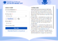 Thí sinh nhập đầy đủ thông tin để tiến hành đăng nhập thisinh.thithptquocgia.edu.vn 2026