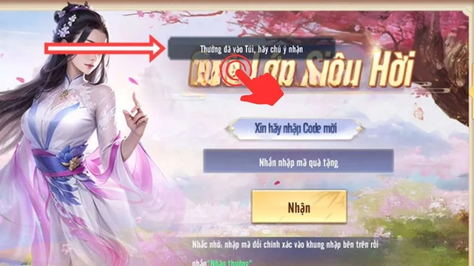 Mở Túi để kiểm tra và sử dụng quà