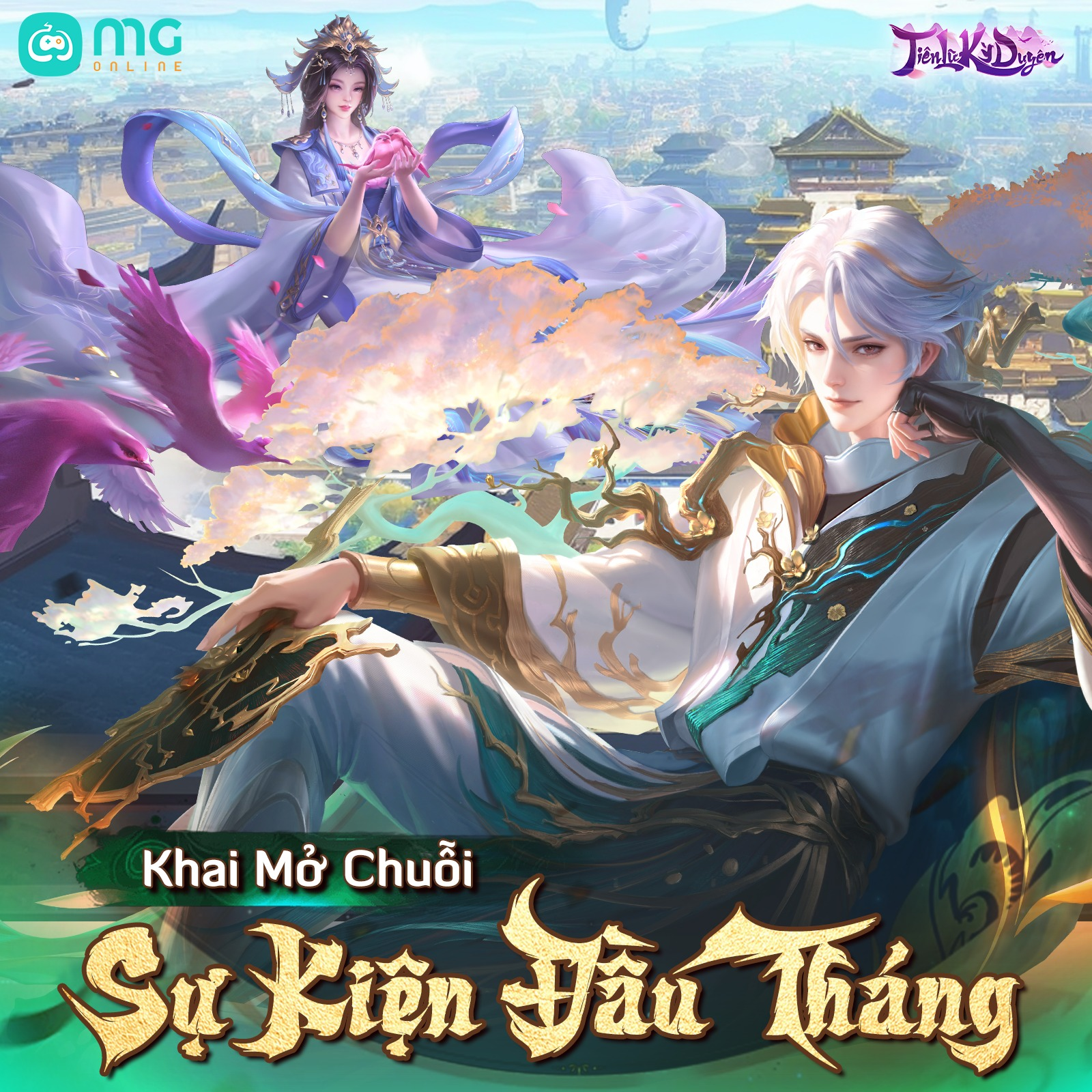 Bối cảnh game huyền ảo người chơi bước vào hành trình tu luyện giữa Tam Giới rộng lớn