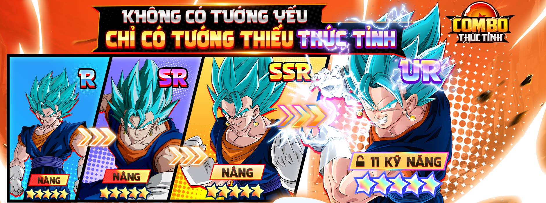 Mỗi con tướng trong Combo Thức Tỉnh sở hữu 11 kỹ năng