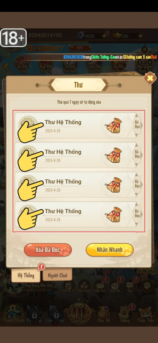 Bước 6 chọn mục “Hệ thống”