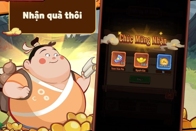 Hệ thống sẽ thông báo nhập code thành công và gửi quà vào tài khoản
