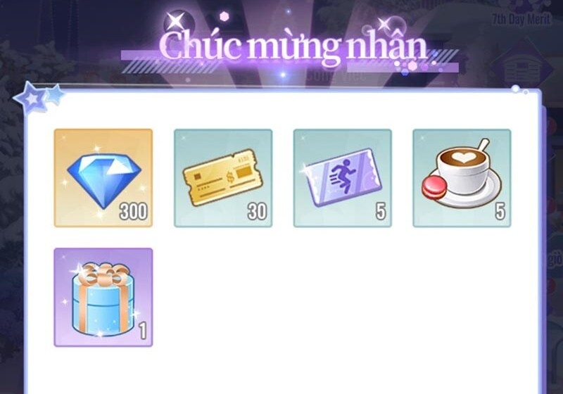 Nếu nhập code thành công, màn hình sẽ hiển thị chúc mừng nhập code thành công