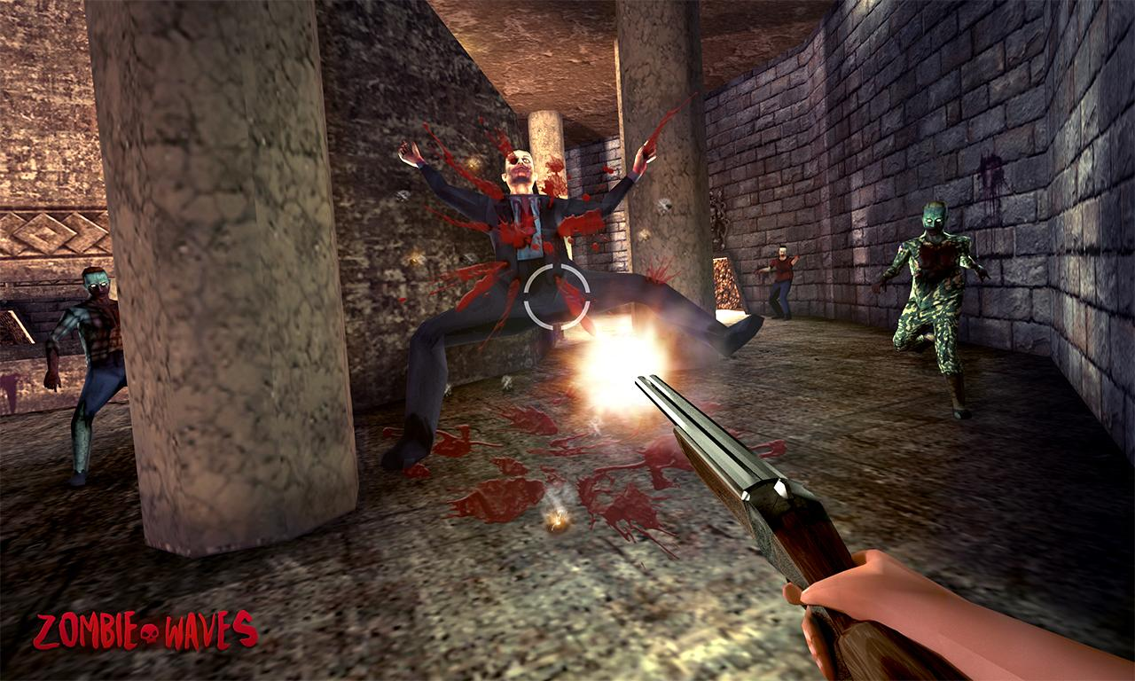 Game thủ sử dụng súng để bắn các Zombie