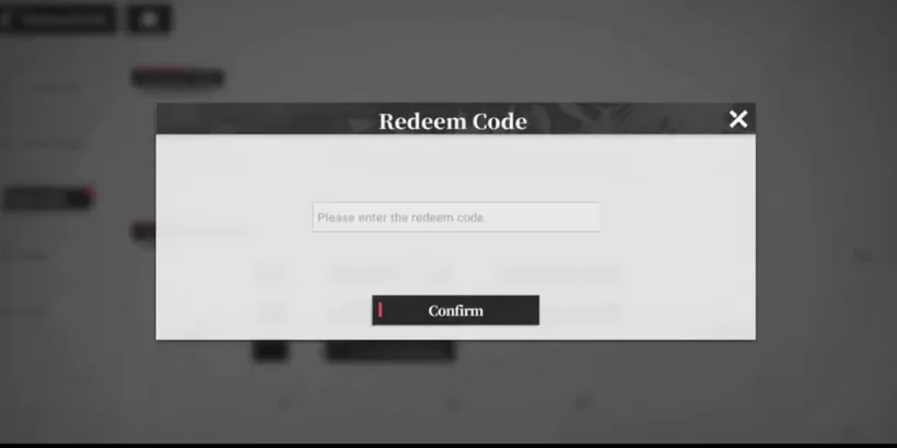 Nhập code vào ô và nhấn chọn “Confirm”