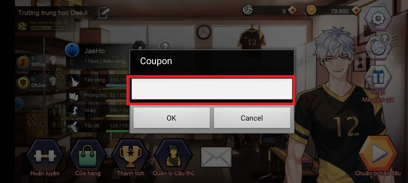 Bước 2 nhập code vào ô và nhấn chọn “Ok”