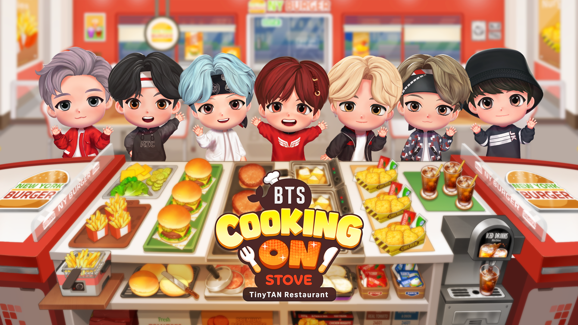 BTS Cooking On STOVE: TinyTAN là tựa game mô phỏng quản lý thời gian