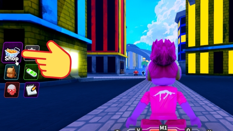 Đăng nhập game và nhấn vào mục Shop (biểu tượng giỏ hàng)