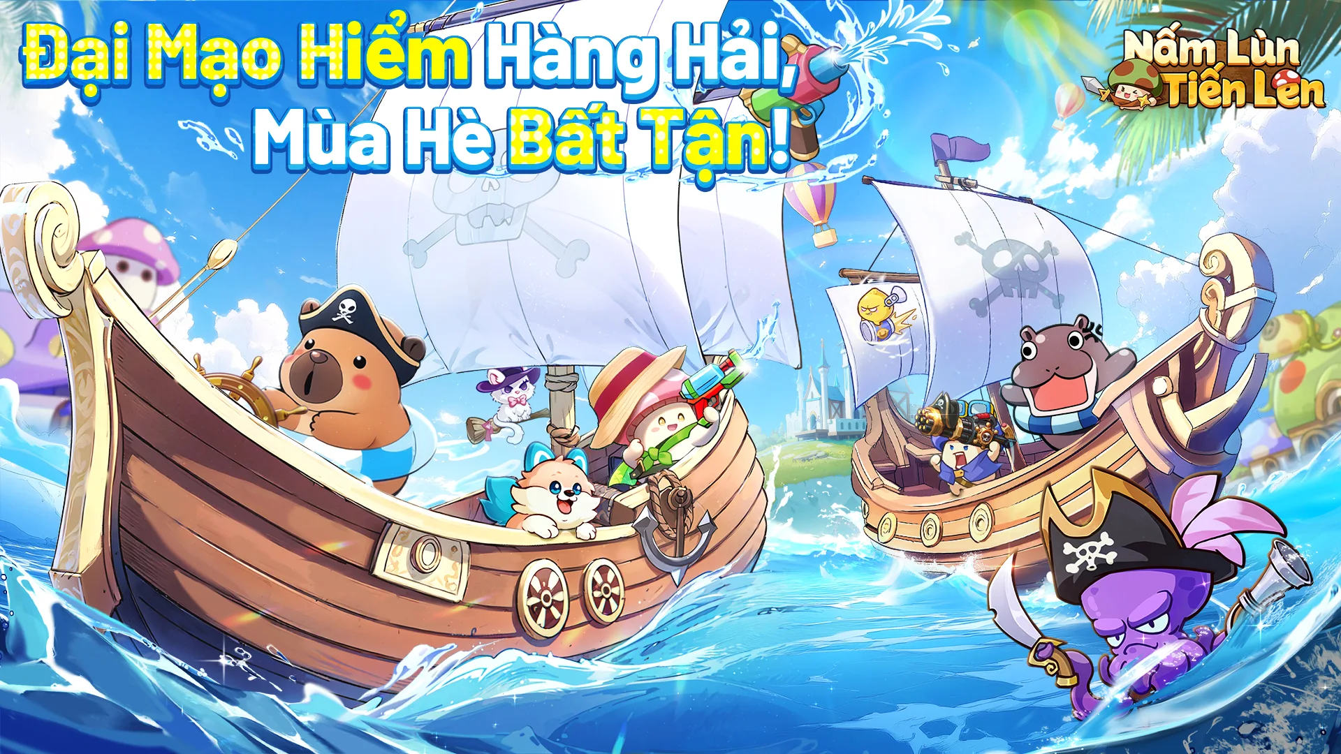 Nấm Lùn Tiến Lên là game đồng hành cùng những chú nấm nhỏ phiêu lưu