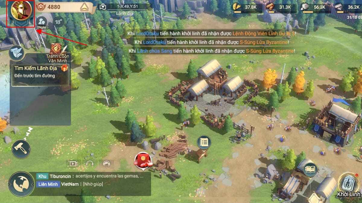 Danh sách code Kỷ Nguyên Chinh Phục mới nhất 2 Truy cập vào game và nhấn vào Avatar nhân vật