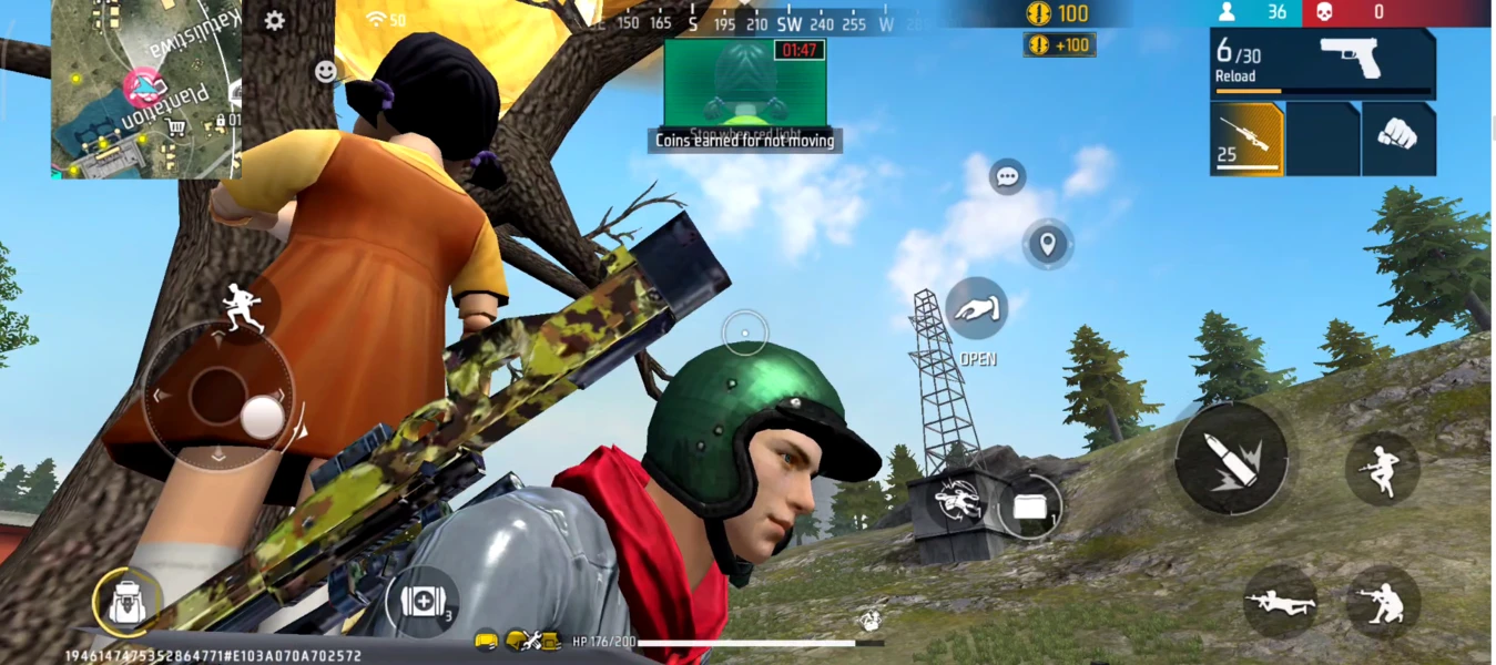Hình ảnh trong tựa game Free Fire