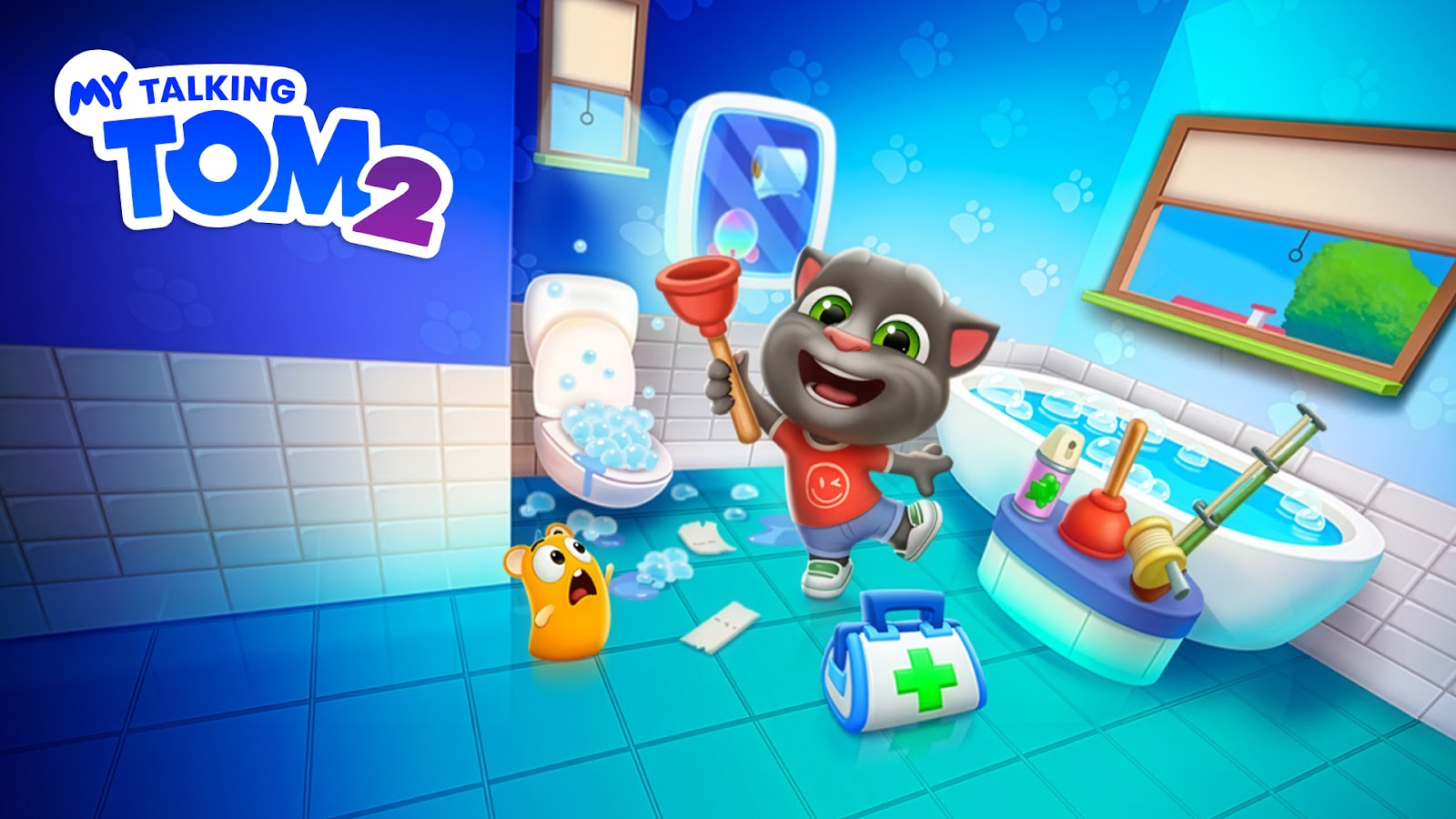My Talking Tom: 5 tính năng mới đáng thử tháng 3/2026 2 Các tương tác với môi trường ở tầng một cũng được cải thiện (Ảnh: Brand Icon Image)