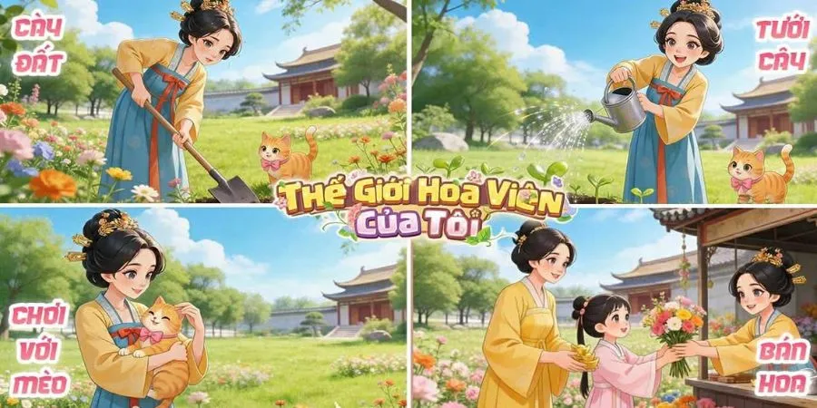 Thế Giới Hoa Viên Của Tôi: Bí quyết quản lý hoa, đơn hàng 2 Game mang đến trải nghiệm vừa thư giãn vừa thử thách