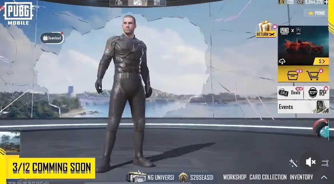 PUBG Mobile hợp tác Apollo Automobil, mang siêu xe vào game 3 Giao diện sảnh chờ cập nhật phiên bản 4.3 của PUBG Mobile (Ảnh: Level Infinite)