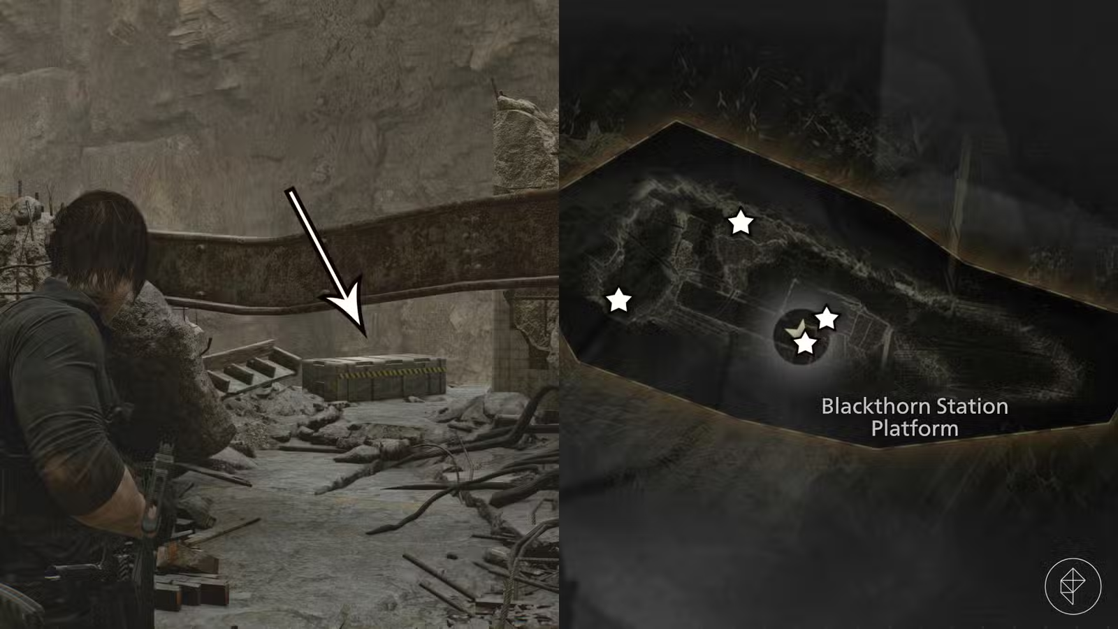 Resident Evil Requiem 9: Hướng dẫn vượt Raccoon City Center 15 Hạ boss xong nhặt gunpowder (large) gần cửa xoay (Ảnh: Capcom via Polygon)