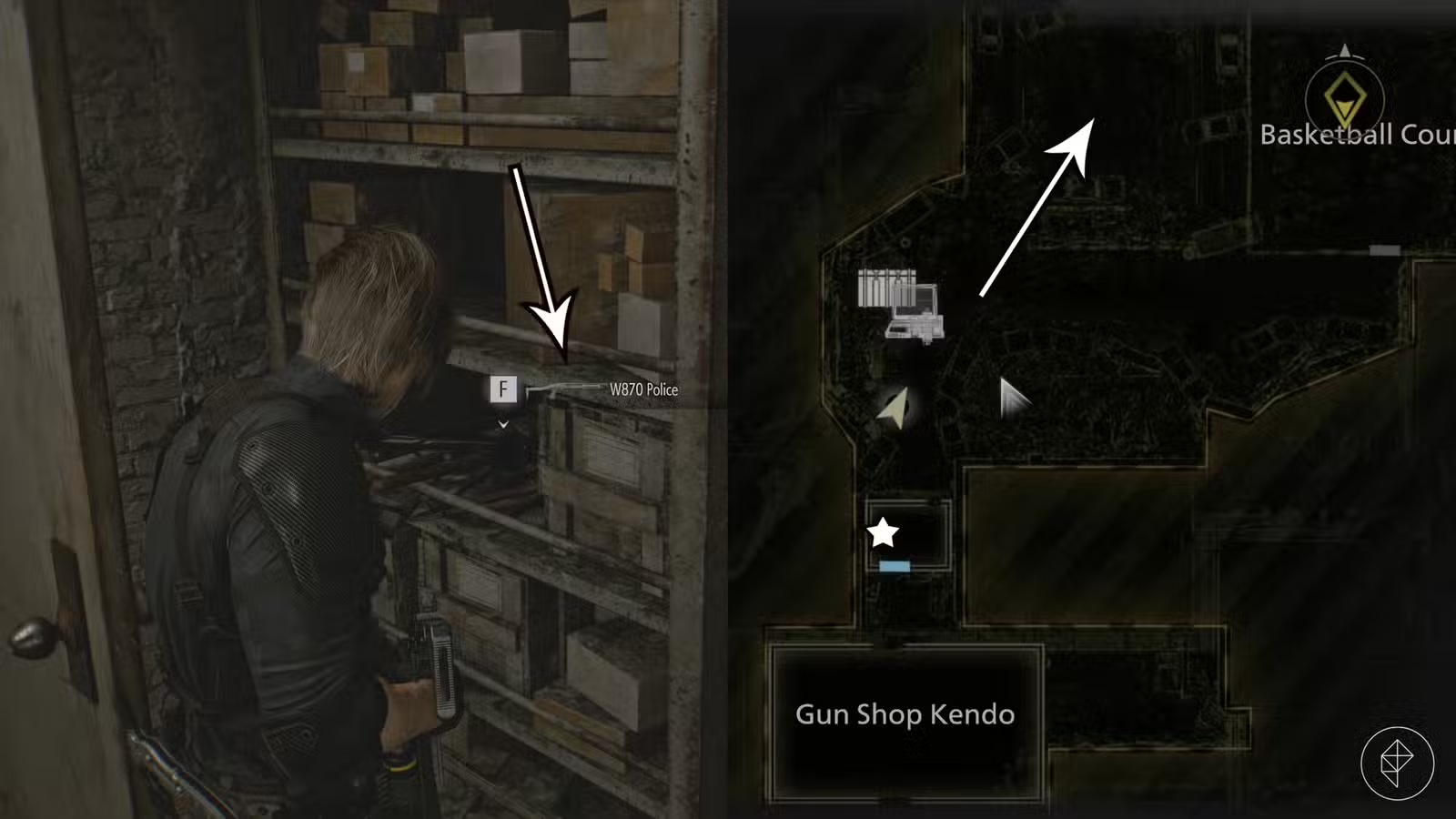 Resident Evil Requiem 9: Hướng dẫn vượt Raccoon City Center 13 Lấy shotgun W870 Police trên kệ (Ảnh: Capcom via Polygon)