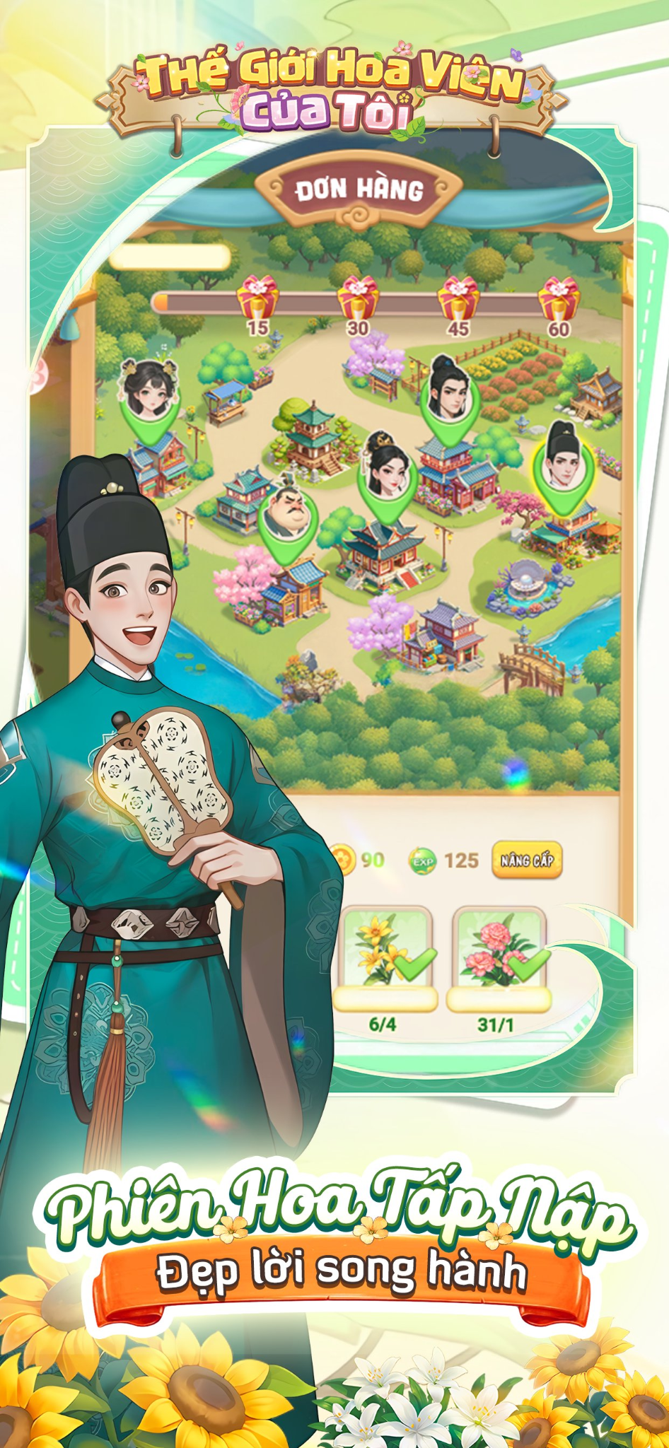 Thế Giới Hoa Viên Của Tôi: Bí quyết quản lý hoa, đơn hàng 6 Trong game đơn hàng là nguồn thu nhập chính