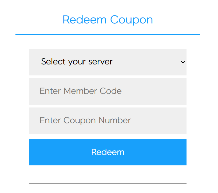 Truy cập trang đổi code Blue Archive chính thức. Sau đó, dán Member Code và nhập giftcode nhấn Redeem