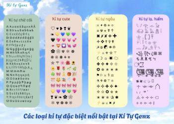 Những kí tự đặc biệt ấn tượng và nổi bật tại kho của Kí Tự Đặc Biệt Genz