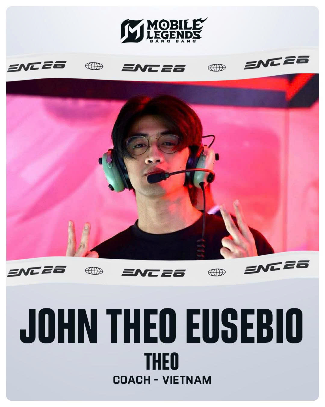 John "Theo” Eusebio hứa hẹn mang đến luồng gió mới với những giáo án tập luyện chuyên nghiệp chuẩn quốc tế, giúp nâng tầm hệ sinh thái MLBB tại Việt Nam