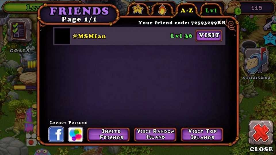 Chọn mục Invite Friends nằm ở phía trái dưới khung cửa sổ