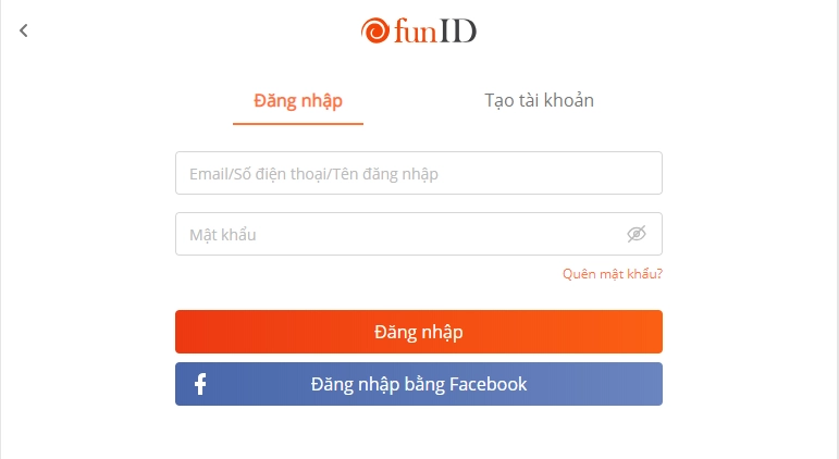 Đăng nhập vào website của Playfun. Đăng nhập vào tài khoản của bạn và bấm Đăng nhập