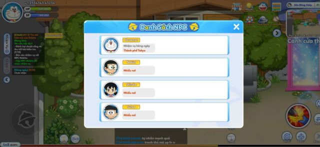Hình ảnh giao diện trong tựa game Mèo Máy Siêu Quậy