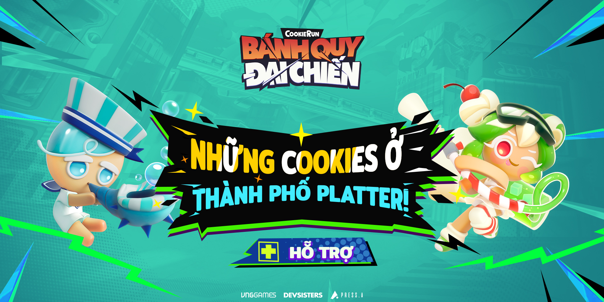 Hình ảnh trong tựa game CookieRun: Bánh Quy Đại Chiến